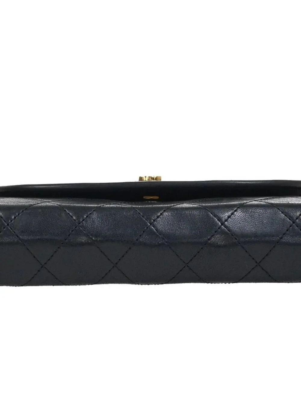CHANEL CC Logo Mini Matelasse Chain Shoulder Bag Leather Black GHW 667RF904 - Picture 6 of 13